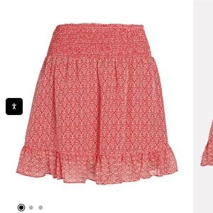 Intermix Size M 100% Silk Mini Skirt